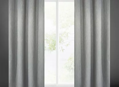 Zasłona na przelotkach 135x250 ROSSIE zaciemniająca stalowa jednokolorowa