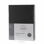 Prześcieradło z bawełny jersey 3 z gumką czarne 140x200 - 4