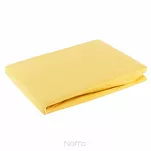 Prześcieradło z bawełny jersey z gumką musztardowe 180x200 Design 91 - 3