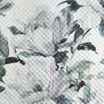 Narzuta pikowana 220x240 LOTI biała oliwkowo srebrna wzór kwiatowy Design 91 - 2