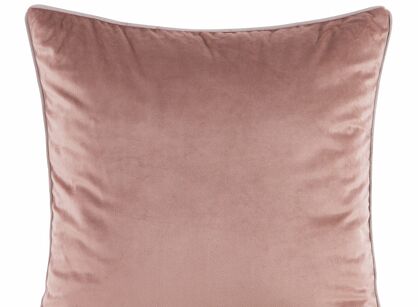 Poszewka welwetowa 45x45 GAJA 2 jednokolorowa ciemny róż obszyta lamówką