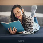 Prześcieradło z bawełny jersey z gumką niebieskie 140x200 Design 91 - 7