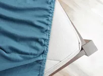 Prześcieradło z bawełny jersey z gumką niebieskie 140x200 Design 91 - 8