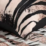 Pościel z makosatyny 220x200 EVA 21 Eva Minge jasnobrązowa z wzorem zwierzęcym i napisami z kolekcji Premium - 7