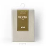 Serwetka 30x40 LANA beżowa zdobiona kantą z wplecioną nicią srebrną 4 szt. - 2