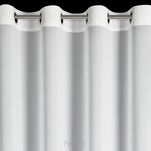 Firana na przelotkach 140x250 ROSES 7 Eva Minge biała z szyfonu aplikacja róż 3D - 4