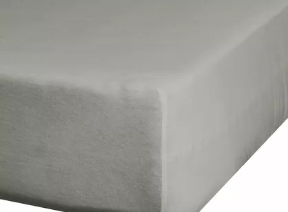 Prześcieradło z bawełny jersey 4 z elastanem z gumką srebrne 240x220