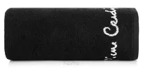 Ręcznik DARIO 70x140 Pierre Cardin czarny zdobiony kontrastową bordiurą z napisami Pierre Cardin - 2