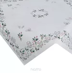 Nakładka świąteczna 100x100 1313 gobelinowa z szenili naturalna zielona wzór świąteczny - 4