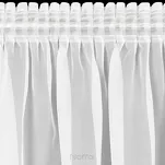 Firana na taśmie 400x250 LUCY biała z gładkiego woalu - 10