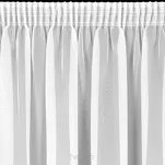 Firana na taśmie 400x250 LUCY biała z gładkiego woalu - 4