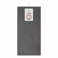 Komplet ścierek kuchennych 2x50x70 KARIN stalowe w pasy z bawełny