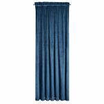 Zasłona na taśmie 140x270 MELANIE welwetowa granatowa o aksamitnej strukturze - 8