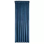 Zasłona na taśmie 140x270 MELANIE welwetowa granatowa o aksamitnej strukturze - 3