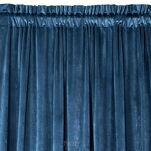 Zasłona na taśmie 140x270 MELANIE welwetowa granatowa o aksamitnej strukturze - 4