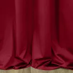 Zasłona gotowa na taśmie 140x270 SIBEL welwetowa Pierre Cardin bordowa jednokolorowa  - 4