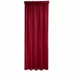 Zasłona gotowa na taśmie 140x270 SIBEL welwetowa Pierre Cardin bordowa jednokolorowa  - 8