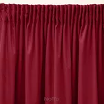 Zasłona gotowa na taśmie 140x270 SIBEL welwetowa Pierre Cardin bordowa jednokolorowa  - 7