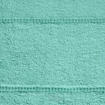 Ręcznik bawełniany 70x140 MARI miętowy z welurową bordiurą w pasy - 3