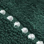 Dywanik bawełniany 50x70 CHIC ciemna zieleń zdobiony kryształkami - 3