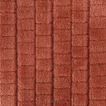 Koc 200x220 CINDY 2 ceglany puszysty w kratkę Design 91 - 4