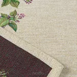 Nakładka gobelinowa 100x100 1424 naturalna z nadrukiem kwiatów bzu - 4