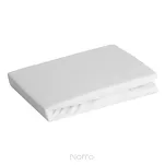 Prześcieradło z bawełny jersey z gumką białe 160x200 Design 91 - 6