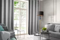 Zasłona  na przelotkach 140x250 ROSA welwetowa stalowa Design 91 - 11