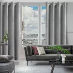 Zasłona gotowa na przelotkach 140x250 ROSA welwetowa stalowa Design 91 - 7