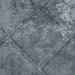 Narzuta welwetowa 220x240 VELVET 1 srebrna pikowana wzór geometryczny - 2