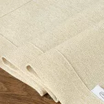 Obrus bawełniany 145x400 STELLA 1 złoty zdobiony kantą z wplecioną nicią złotą - 5
