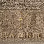 Ręcznik bawełniany 70x140 GAJA Eva Minge beżowy z welwetową bordiurą sygnowaną logo projektantki - 3