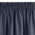 Zasłona gotowa na taśmie 140x270 AGGIE jednokolorowa granatowa z dodatkiem lureksu błyszcząca - 3