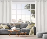 Zasłona na przelotkach 140x250 NITA welwetowa zaciemniająca kremowa jednokolorowa - 7