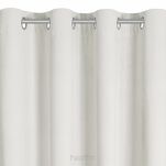 Zasłona na przelotkach 140x250 NITA welwetowa zaciemniająca kremowa jednokolorowa - 4