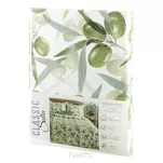 Pościel satynowa 140x200 SPRING 84 biała zielona z wzorem roślinnym z kolekcji Classic - 7