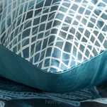 Pościel z makosatyny 160x200 PREMIUM 29 biała turkusowa designerski wzór Premium - 2