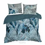 Pościel z makosatyny 160x200 PREMIUM 29 biała turkusowa designerski wzór Premium - 6