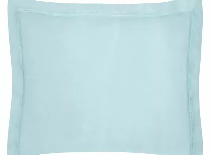 Poszewka bawełniana NOVAC błękitna 70x90 z 5 cm zakładką