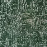 Zasłona gotowa na taśmie 140x270 CYPR welwetowa zielona ze srebrnym nadrukiem Design 91 - 2