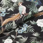 Pościel satynowa 160x200 GIFT 2 czarna z egzotycznym wzorem kwiatów i ptaków z kolekcji Nova Print zapakowana w pudełko - 6