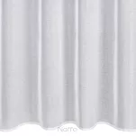 Firana na taśmie 350x270 LENA biała z gładkiej etaminy ze srebrzystym połyskiem - 3