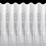 Firana na taśmie 350x270 LENA biała z gładkiej etaminy ze srebrzystym połyskiem - 4