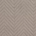 Narzuta jednokolorowa 220x240 LEN 3 beżowa pikowana w gęstą jodełkę imitująca len - 4