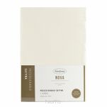 Prześcieradło z satyny bawełnianej z gumką NOVA 3 kremowe 100x200 - 5