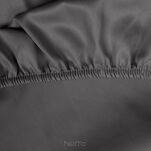 Prześcieradło z satyny bawełnianej z gumką DINA stalowe 140x200 z kolekcji Diva Line - 3