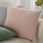 Narzuta jednokolorowa 170x210 LEN 3 grafitowa pikowana w gęstą jodełkę imitująca len - 9