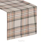 Bieżnik gobelinowy 40x140 PIRITU ceglany w kratkę z nicią metaliczną - 5