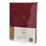 Prześcieradło z satyny bawełnianej z gumką NOVA 3 ciemna czerwień 220x200 - 4