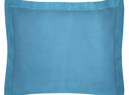 Poszewka bawełniana NOVAC ciemny niebieski 70x90 z 5 cm zakładką